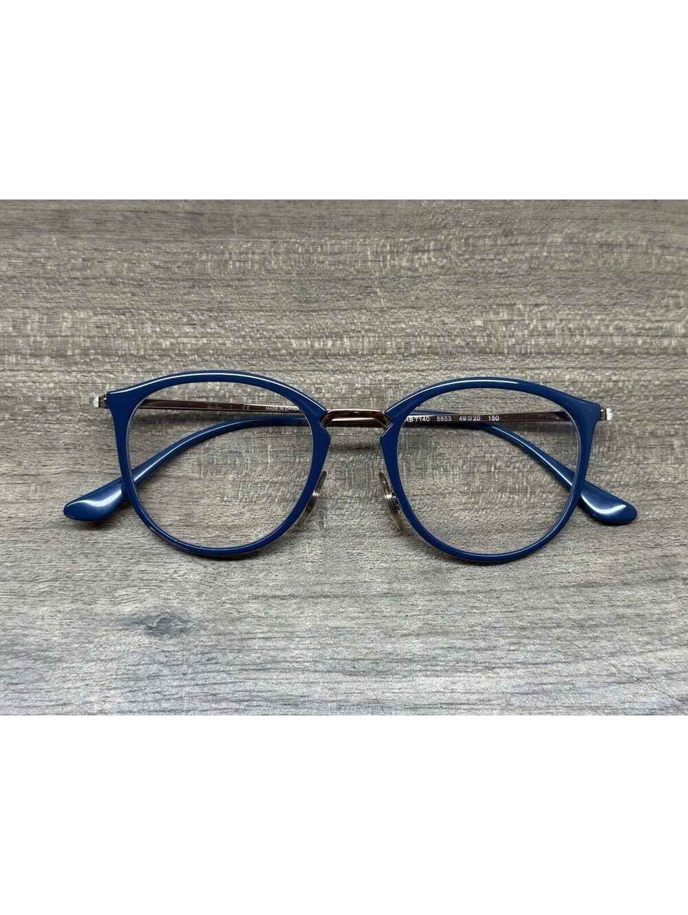 Ray-Ban Eyeglasses RB 7140 5853 Blue & Rose Gold 49[]20-150 Women’s *Frames Only